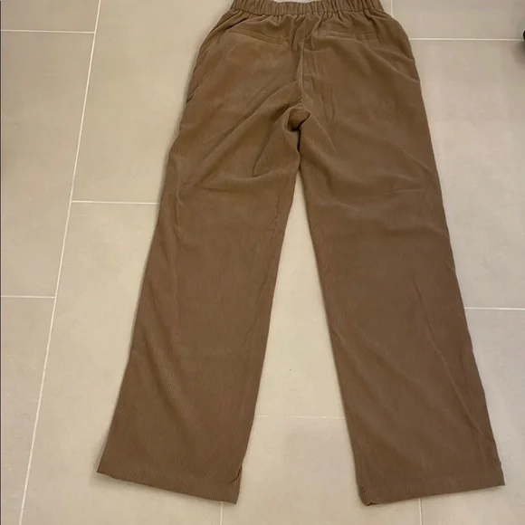 Woman's Sincerely Jules Tan Corduroy High Waist Pants - Picture 6 of 8